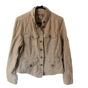 Point Zero Linen Blend Utility Jacket Large